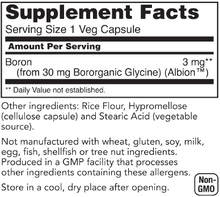 Load image into Gallery viewer, Boron 3 mg 100 Veg Capsules