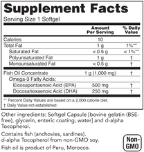 Load image into Gallery viewer, Ultra Omega 3 EPA 500, DHA 250 180 Softgels