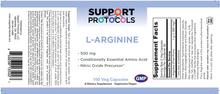 Load image into Gallery viewer, L-Arginine 500 mg Veg 100 Capsules
